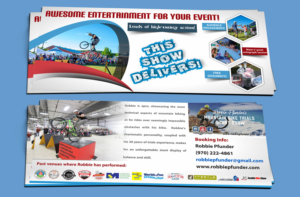 Postcard Design by Petter Goms for Pfun Entertainment | Design: #20183211