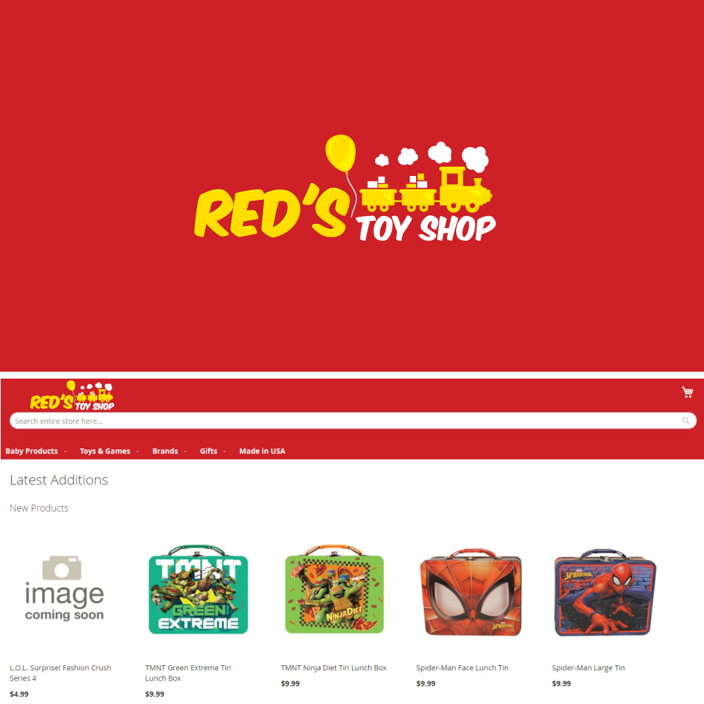 Logo Design by Sujit Banerjee for Reds Toy Shop | Design #20146737