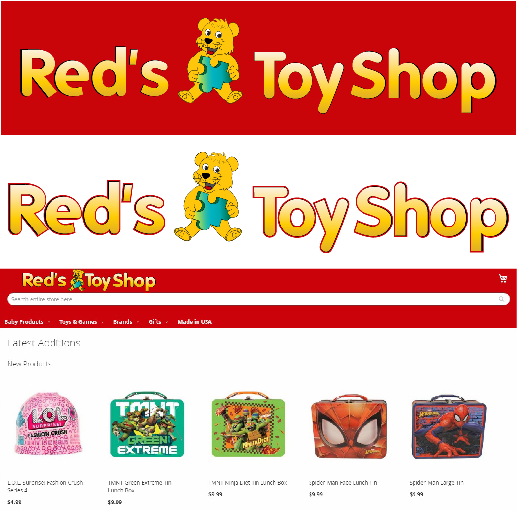 Diseño de Logo por Archaeologo para Reds Toy Shop | Diseño #20166328