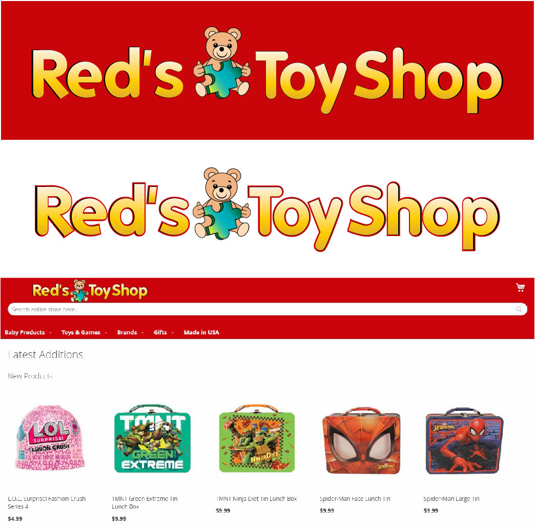 Logo Design by Archaeologo for Reds Toy Shop | Design #20168376