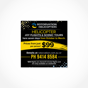 Helicopter scenic /Charter company | Signage Design by Maxo-Biz