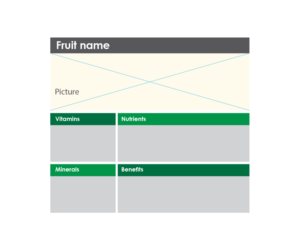 Health Benefits Template for fruit vegetables and herbs  | Design Graphique par Hania.tarabishy
