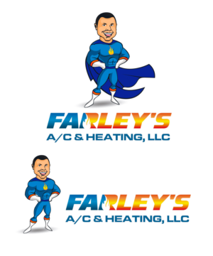 Mascot Design by StudioD™ for Farley's A/C & Heating, LLC | Design: #20194584
