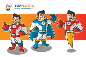 Mascot Design by Killer Panda for Farley's A/C & Heating, LLC | Design: #20251223