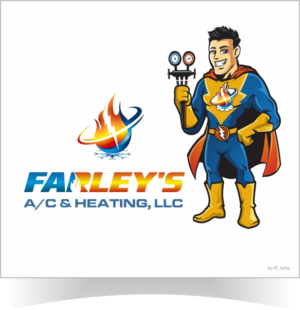 Mascot Design by r-toha for Farley's A/C & Heating, LLC | Design: #20420656