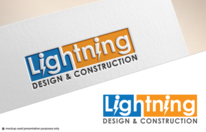 Lightning Design & Construction | Logo Design by Juli creation