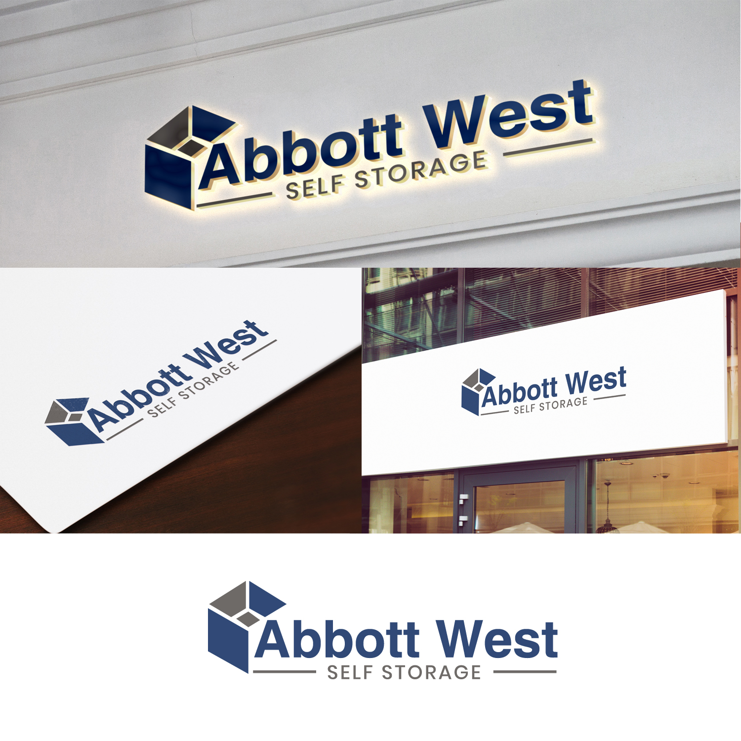 Logo Design by Aqeel Momin for Absolute Storage Mangement | Design #20165135