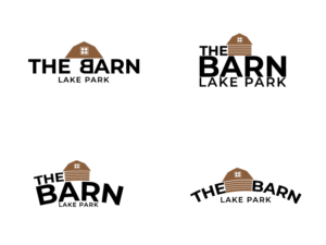 THE BARN  (could also be “THE BARN at Lake Park “ with the at Lake Park in smaller letters | Logo Design by Matea