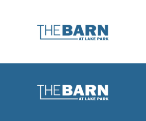 THE BARN  (could also be “THE BARN at Lake Park “ with the at Lake Park in smaller letters | Logo Design by CreativeFeather