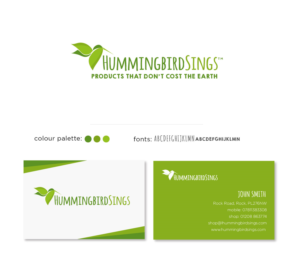 Hummingbird Sings - Eco Store | Logo and Business Card Design by Birdcage