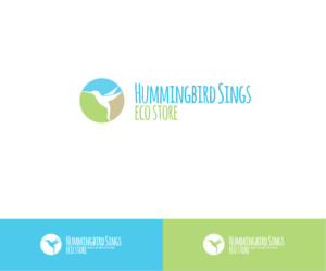 Hummingbird Sings - Eco Store | Logo and Business Card Design by bluejet