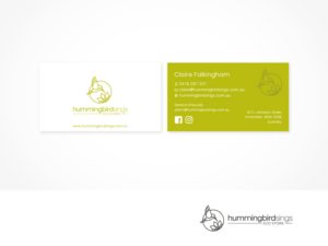 Hummingbird Sings - Eco Store | Logo and Business Card Design by ArtTank