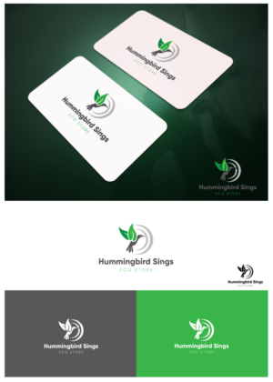 Hummingbird Sings - Eco Store | Logo and Business Card Design by goranvisnjic82