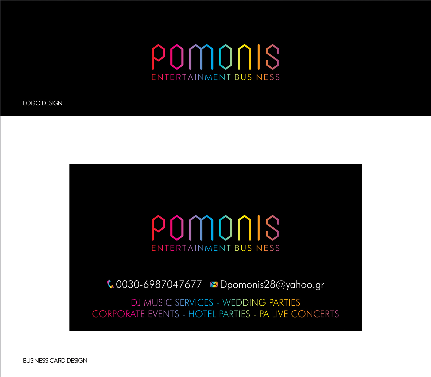 Logo Design by Loknadh busam for Pomonis Entertainment Business | Design #20163256