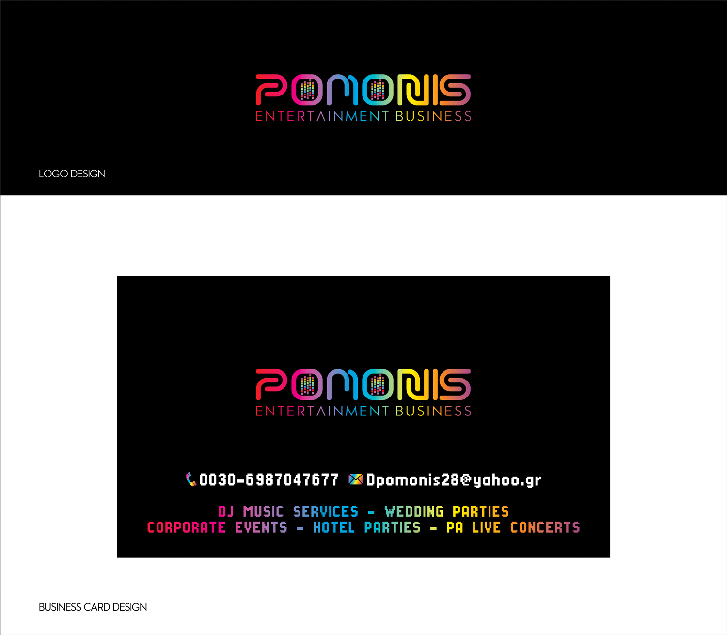 Logo Design by Loknadh busam for Pomonis Entertainment Business | Design #20163357