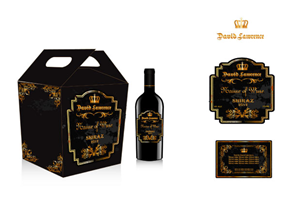 David Lawrence Logo and Wine Lable design | Sticker Design by DUAL DESIGNER
