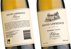 David Lawrence Logo and Wine Lable design | Aufkleber-Design von Soluciones Creativas