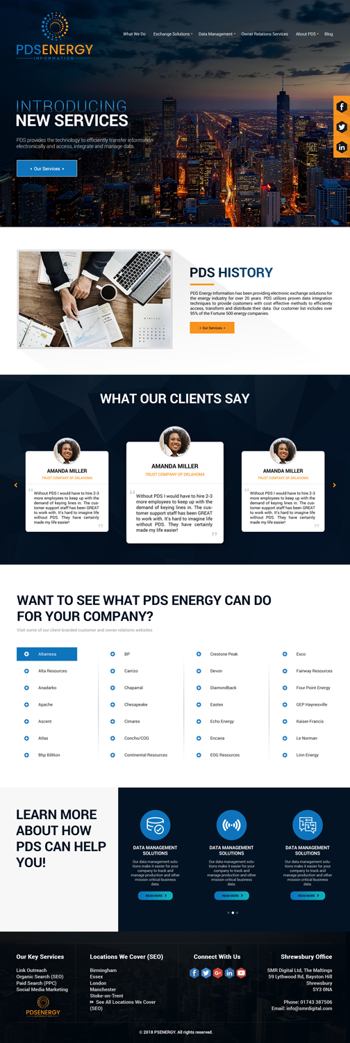 Web Design by Deli for PDS Energy | Design #20213627