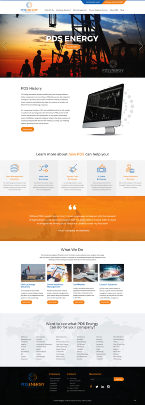 Web Design by pb for PDS Energy | Design: #20178495