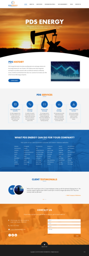 Web Design by pb for PDS Energy | Design: #20178507