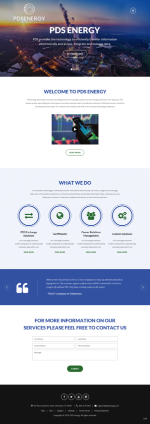Web Design by pb for PDS Energy | Design: #20178510