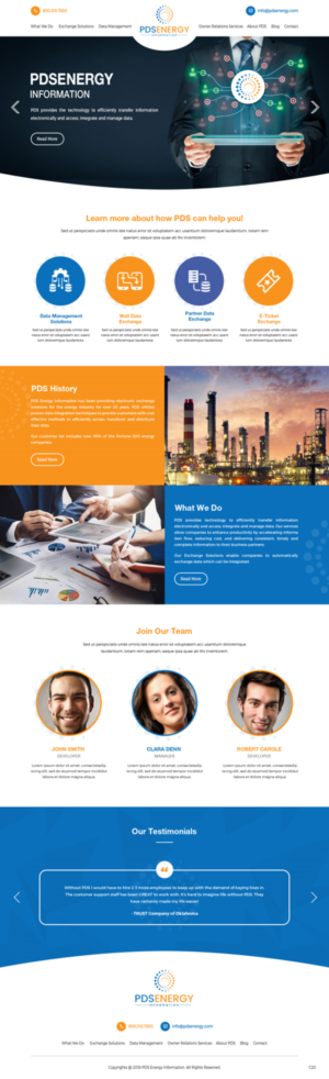 Web Design by pb for PDS Energy | Design: #20178511