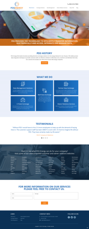 Web Design by pb for PDS Energy | Design: #20178522