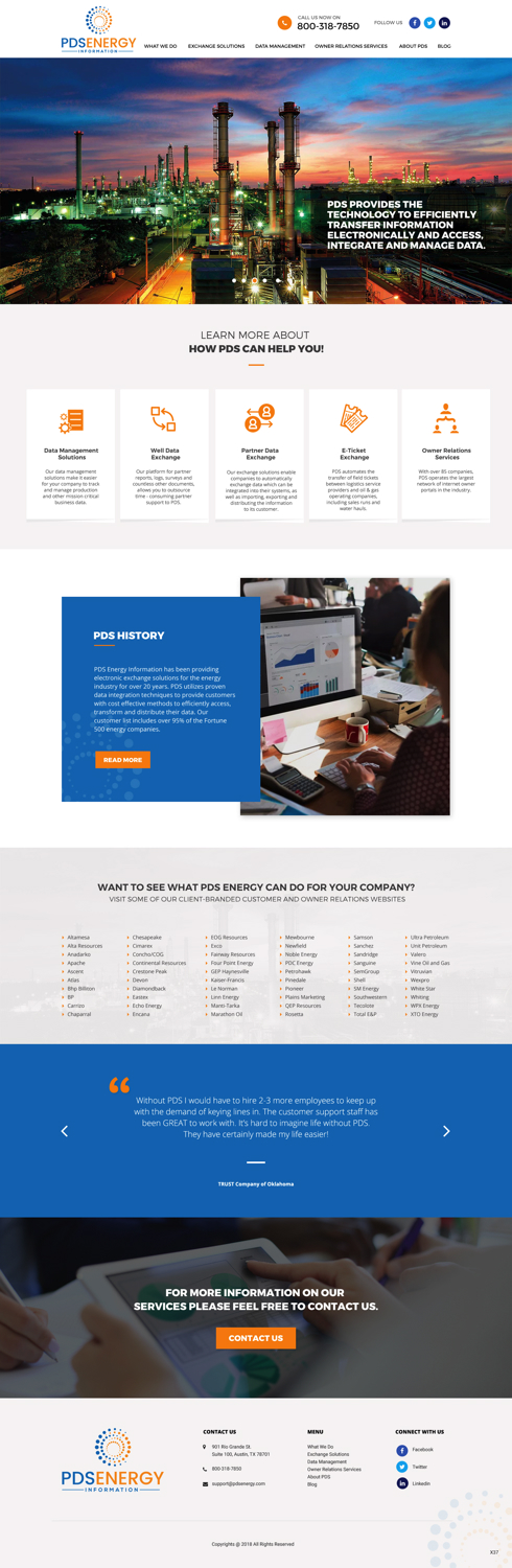 Web Design by pb for PDS Energy | Design #20178526