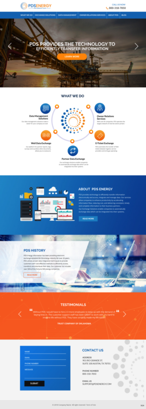 Web Design by pb for PDS Energy | Design: #20178527