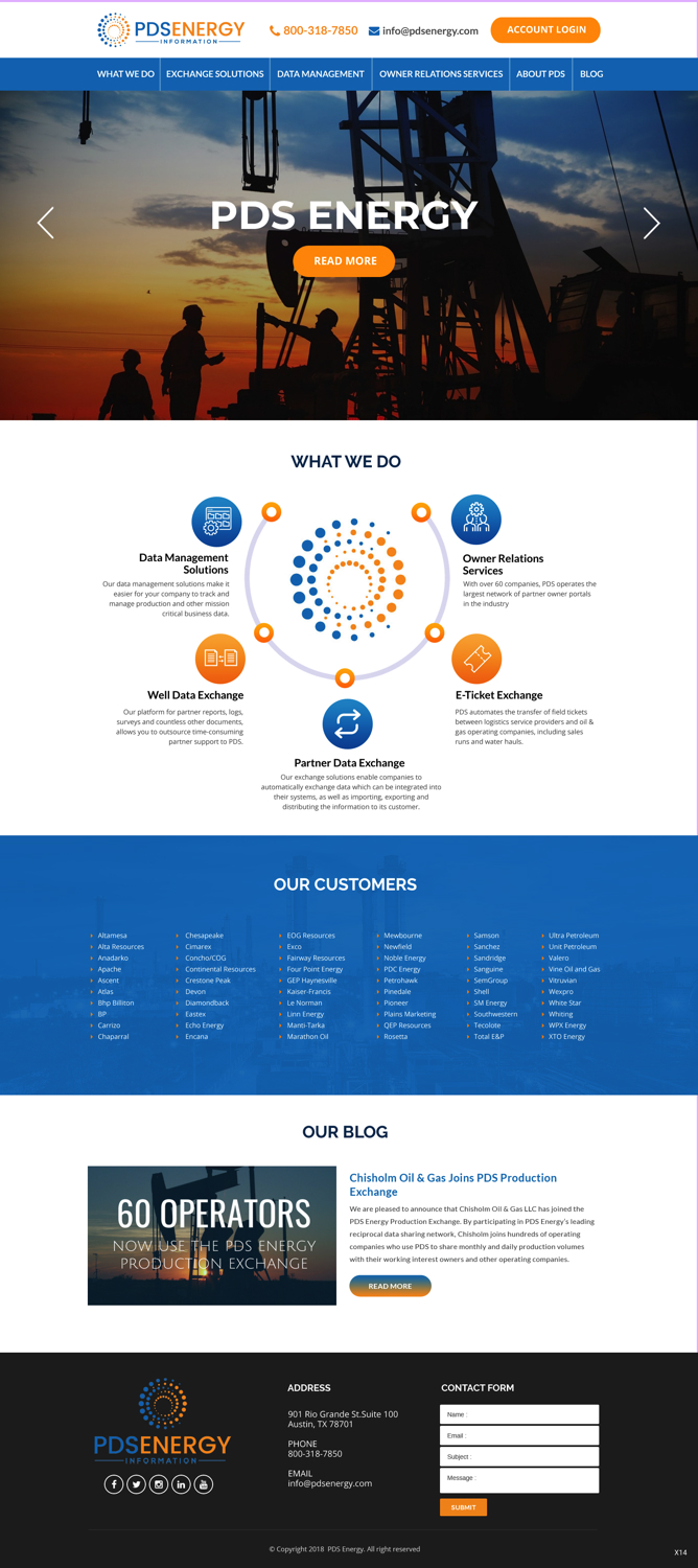 Diseño Web por pb para PDS Energy | Diseño #20285852