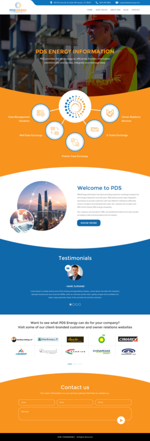 Web Design by rightway for PDS Energy | Design: #20178135