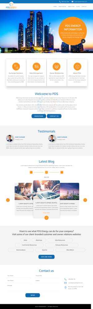Web Design by rightway for PDS Energy | Design: #20178138