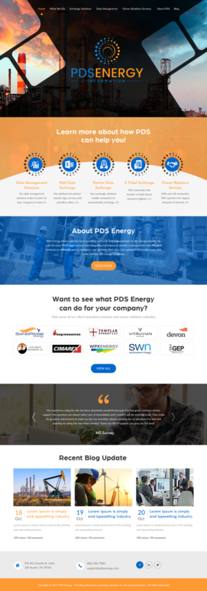 Web Design by rightway for PDS Energy | Design: #20178152