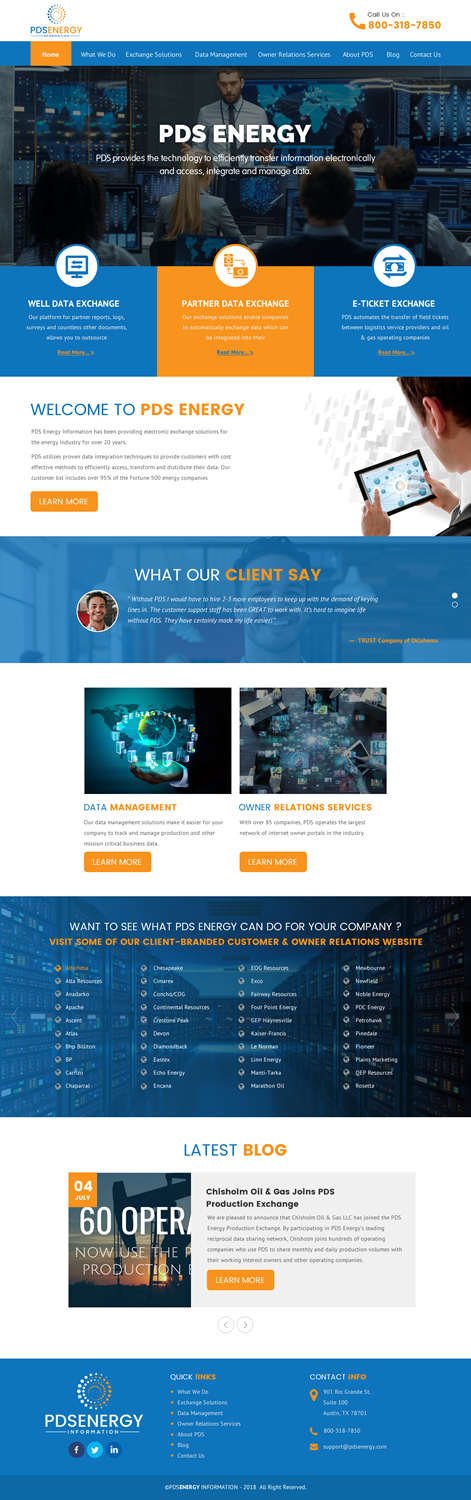 Web Design by rightway for PDS Energy | Design #20178155