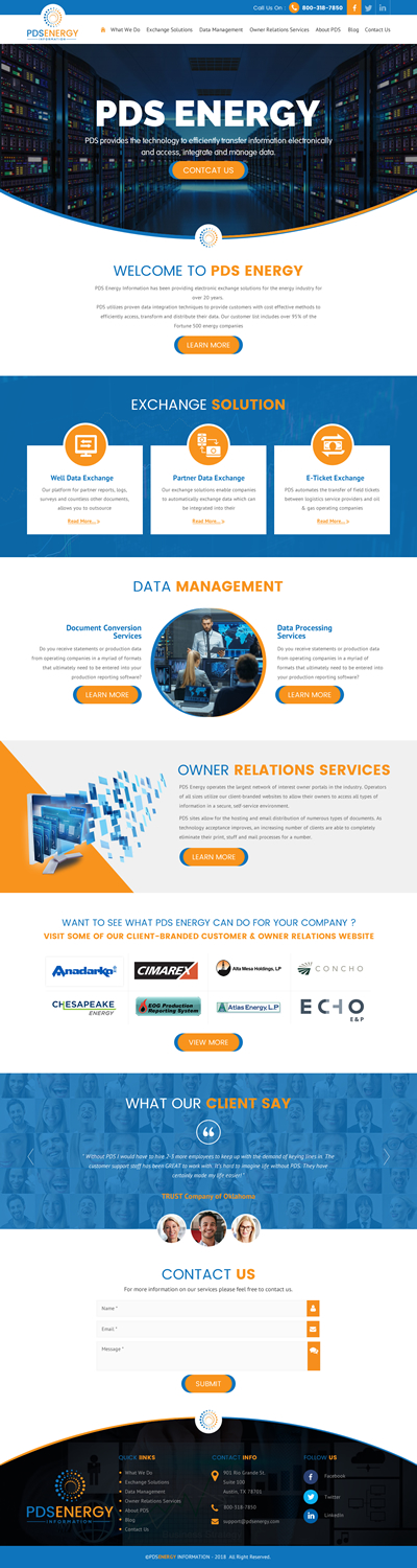 Web Design by rightway for PDS Energy | Design #20178156