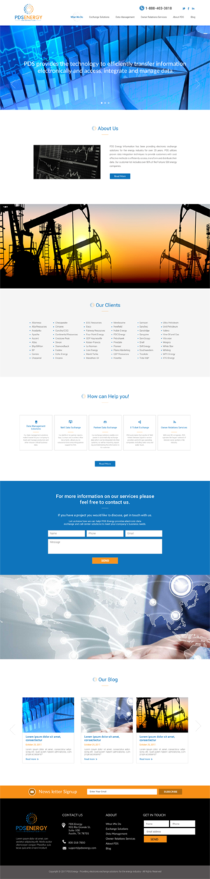 Web Design by chandrayaan.creative for PDS Energy | Design: #20196266