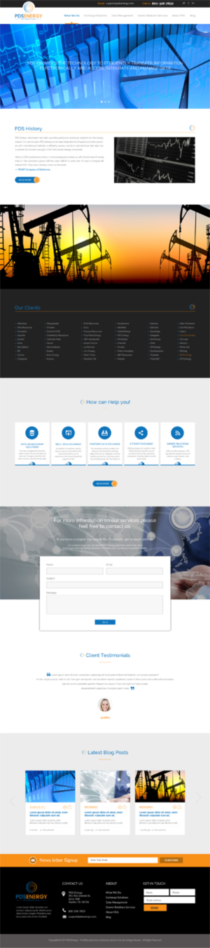 Diseño Web por chandrayaan.creative para PDS Energy | Diseño #20198852