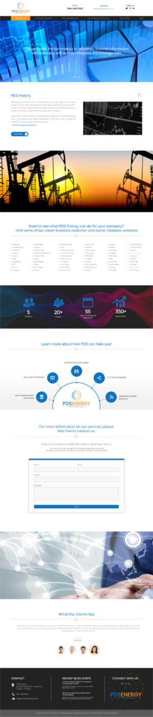 Web Design by chandrayaan.creative for PDS Energy | Design: #20198853