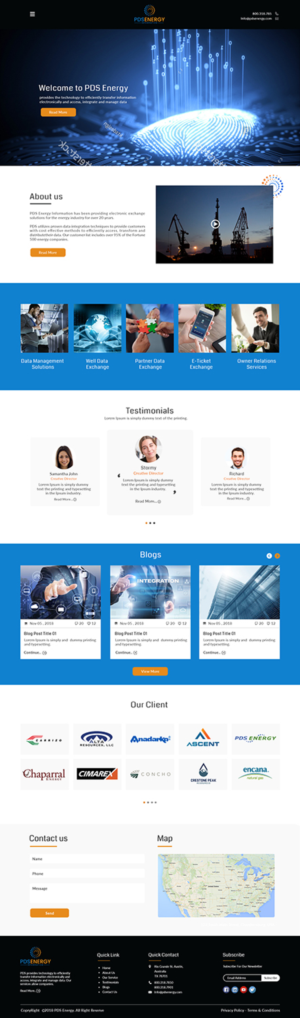 Diseño Web por bdesigner9 para PDS Energy | Diseño #20202462