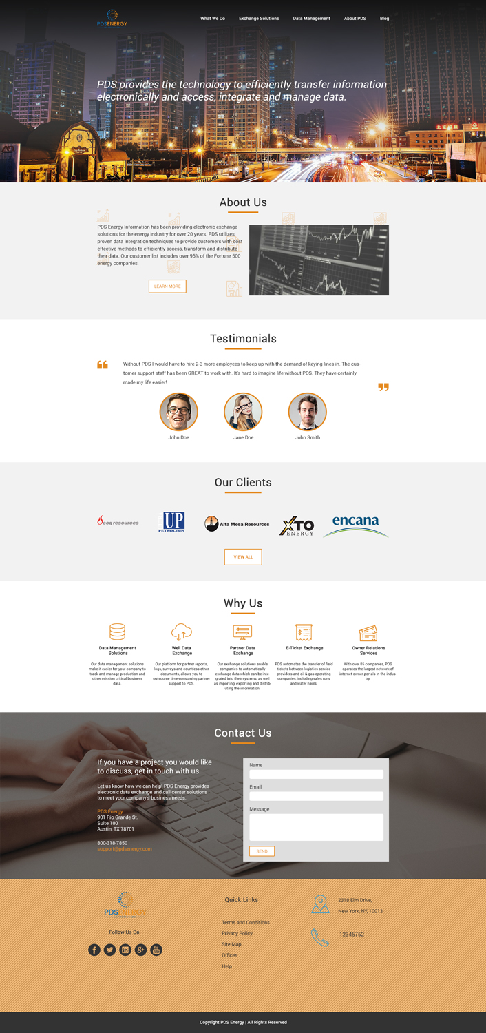 Web Design by idesignwebsites for PDS Energy | Design #20211858