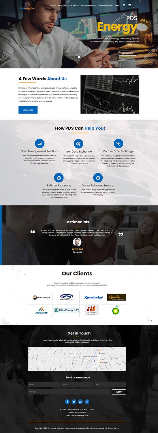 Web-Design von Jarry199776 für PDS Energy | Design #20205487