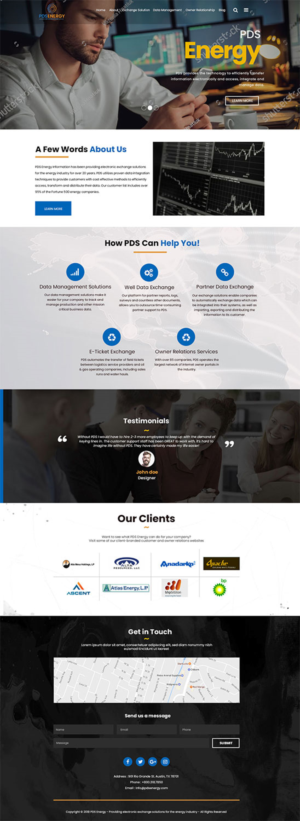 Diseño Web por Jarry199776 para PDS Energy | Diseño #20205487