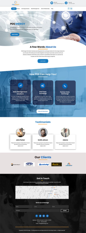 Web Design by Jarry199776 for PDS Energy | Design: #20222759