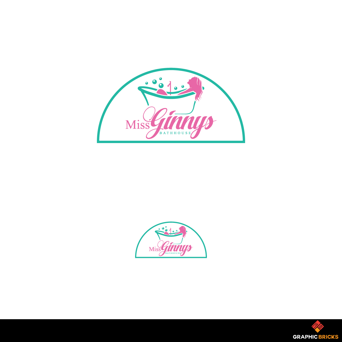 Logo Design by Graphic Bricks for Miss Ginnys Bathhouse | Design #20168752