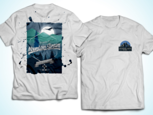 Hanging with Bigfoot at Mountain Stream | T-Shirt-Design von Tomi and Edó