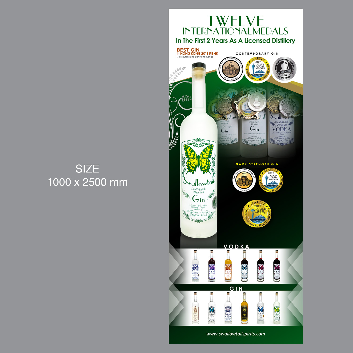 Trade Show Booth Design by Jul-D for Swallowtail Spirits LLC | Design #20182790