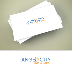 Angel City Pack & Ship | Logo Design by ClearDesign