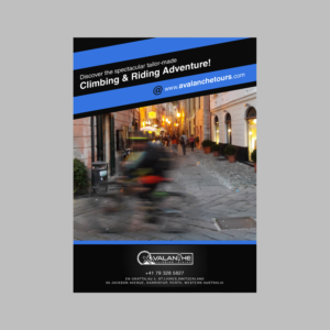 Avalanchetours.com is a mountain biking and climbing  travel  company. We need a advertisement fo... | Diseño Publicitario por creative.visuals
