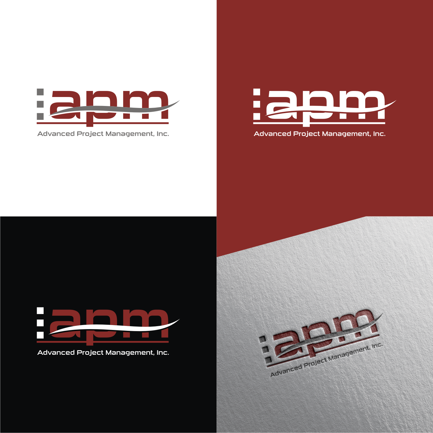 Logo Design by T I K H E - L M W for Advanced Project Management, Inc. | Design #20303724