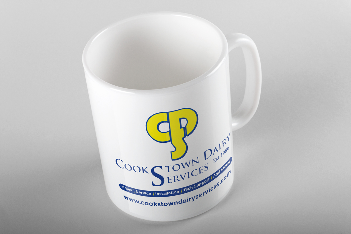 Cup and Mug Design by Sergio Coelho for Cookstown Dairy Services | Design #20211906
